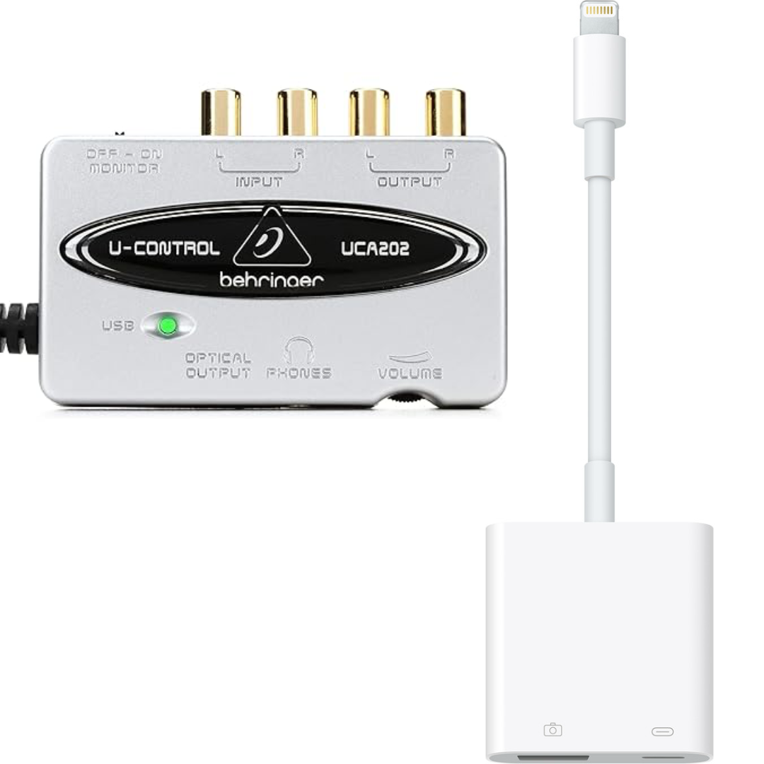 Behringer UFO202 + Apple Lightning to USB Camera Adapter